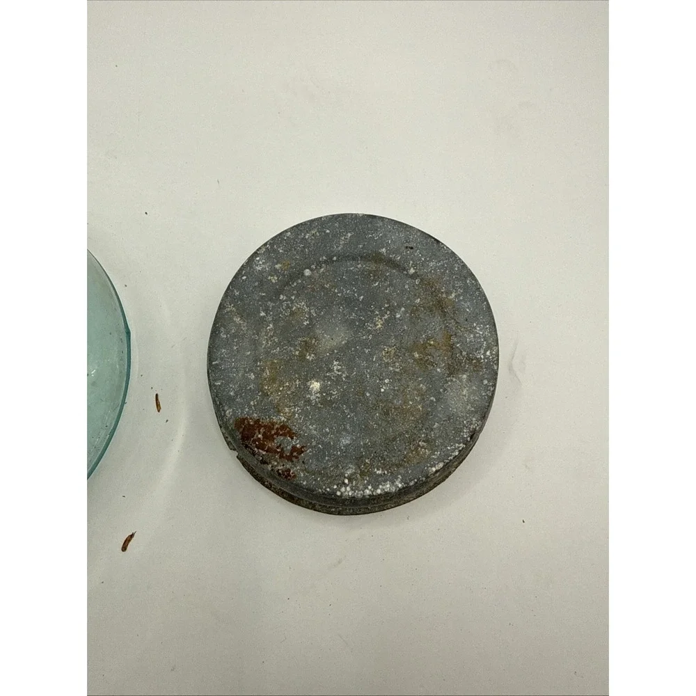 Old Mason's Patent Nov 30th 1858 Blue 1 Quart Antique Canning‎ Jar Zinc Lid #5